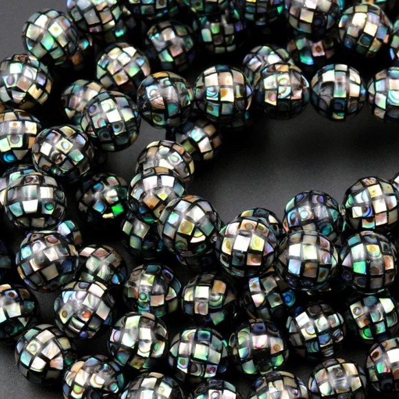 Pua Pakalana, Pīkake, & Paua Flower Jewelry Set w/ .925 Sterling Silver Handmade - Picture 11 of 11